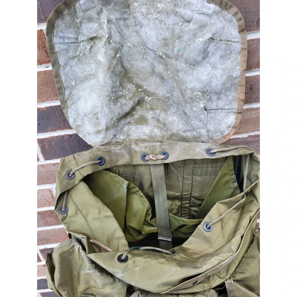 Vintage US Military Field Pack Combat Medium Alice LC-1 Backpack Green NO FRAME